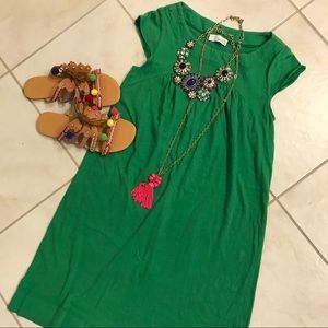 C&C California Green Jersey Shift Dress small